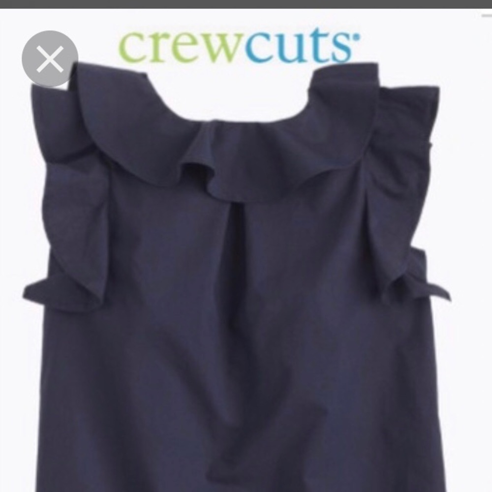 CREW CUTS MINI RUFFLE DRESS